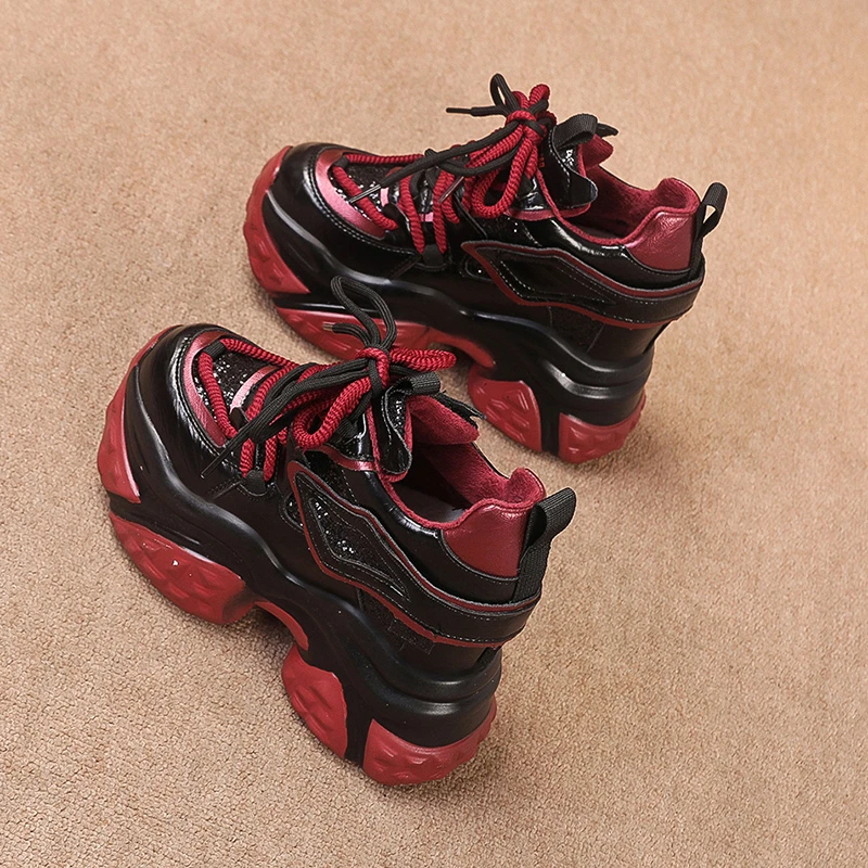 内增高老爹鞋女冬季网红爆款女鞋2025新款冬季加绒厚底休闲运动鞋