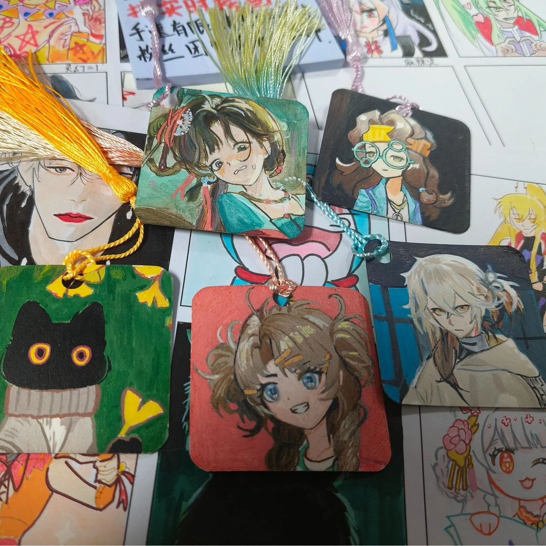 徽章吧唧卡片定制手绘手工制作来图定制