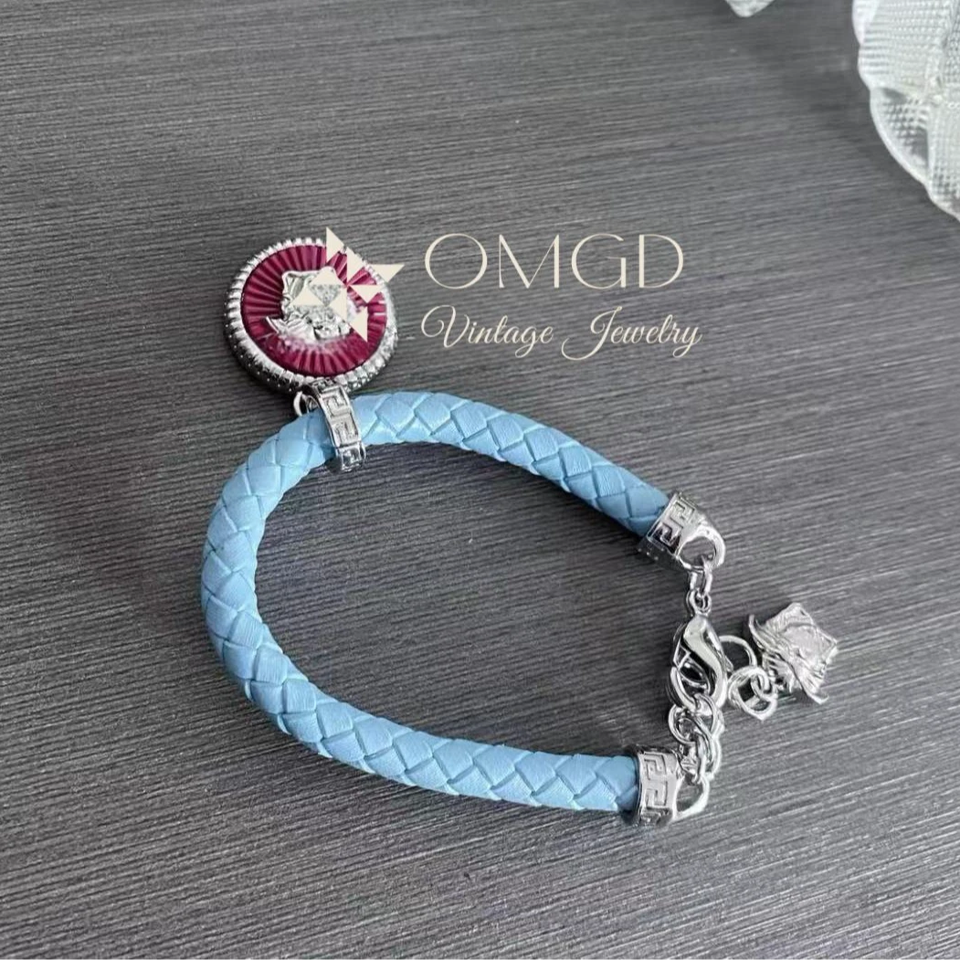 OMGD 铜合金手链 【A9144】立体雕刻百搭绳