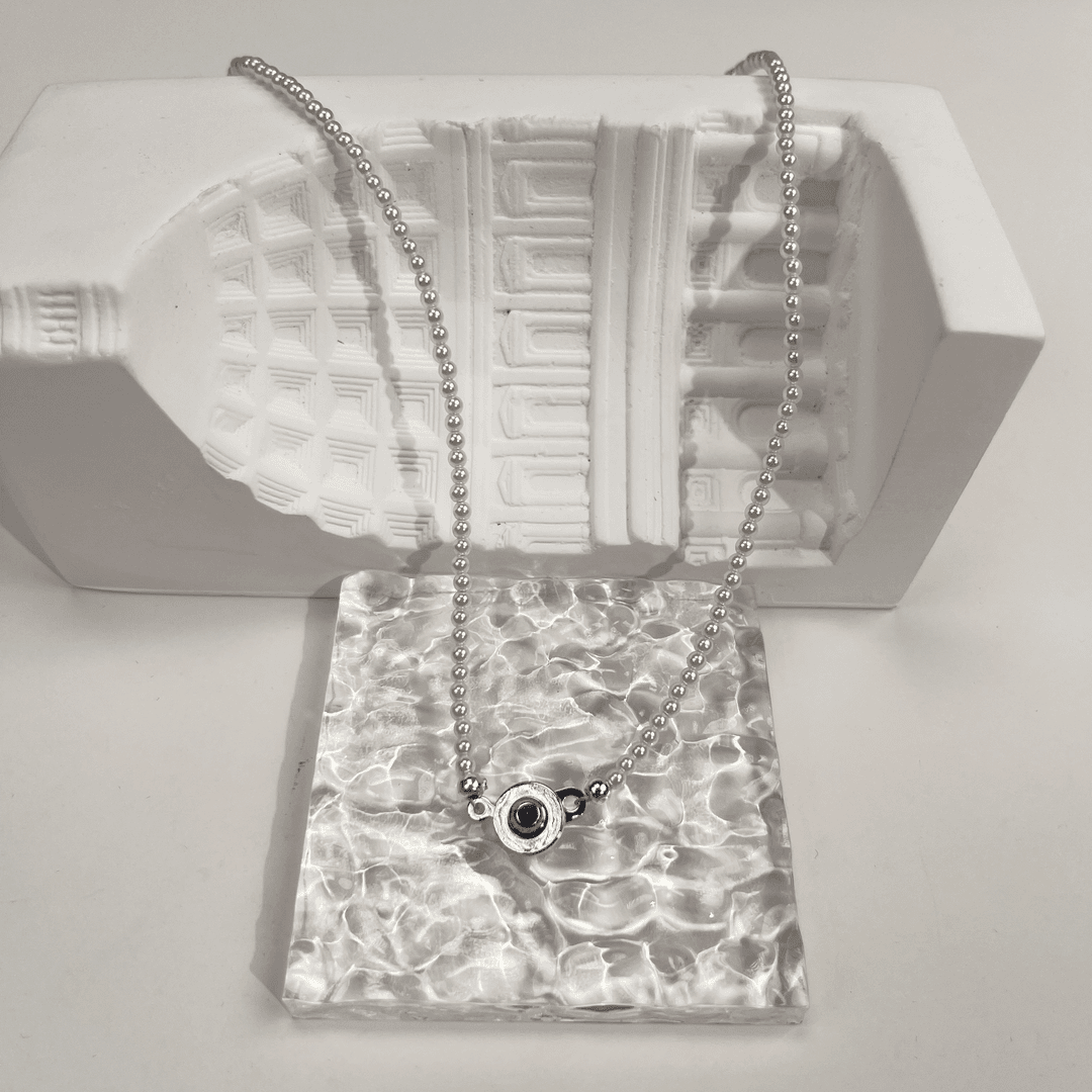 铜合金项链 【YX6971】米奇扣小米珠项链