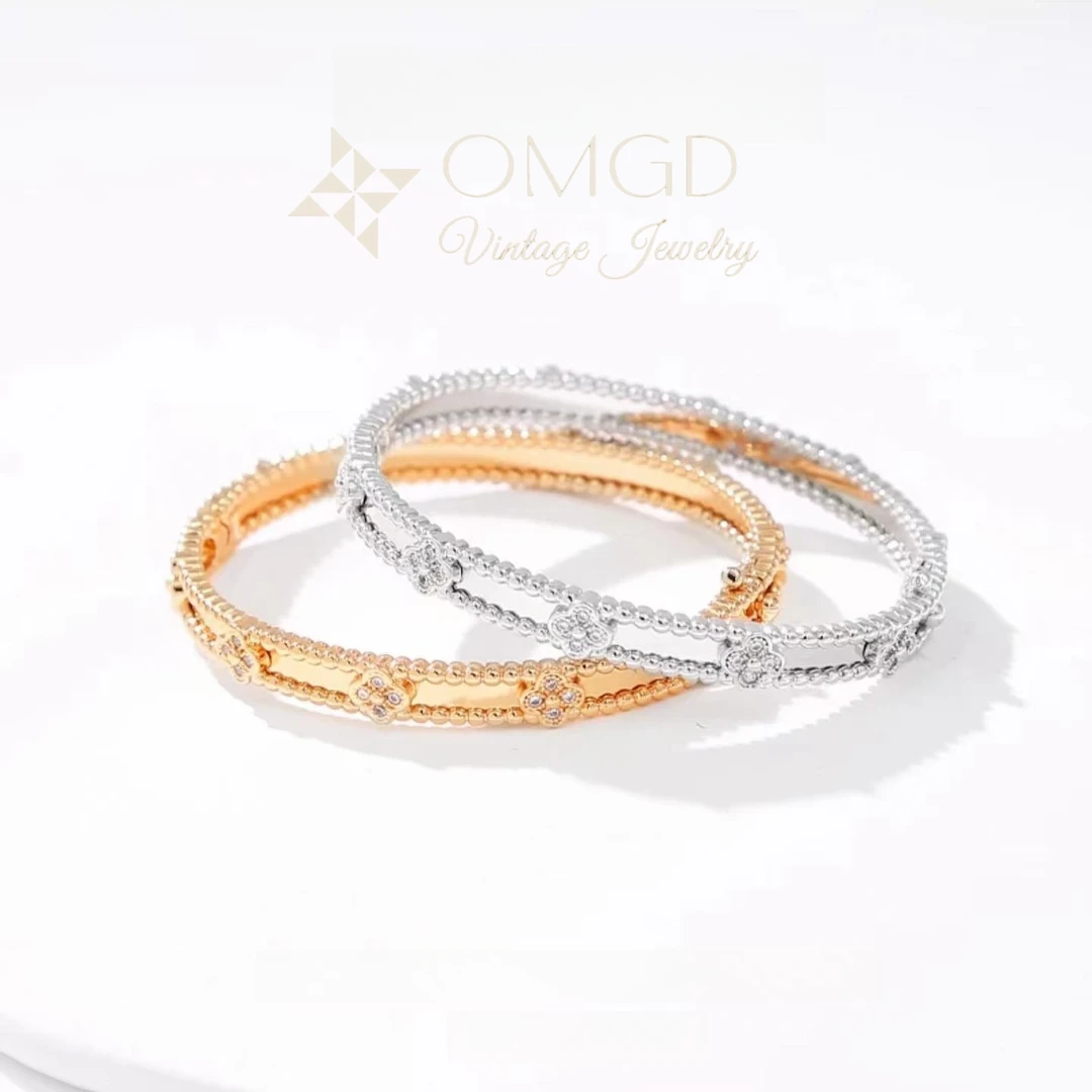 铜合金合成锆石手镯 【A3078】时尚百搭手镯-W