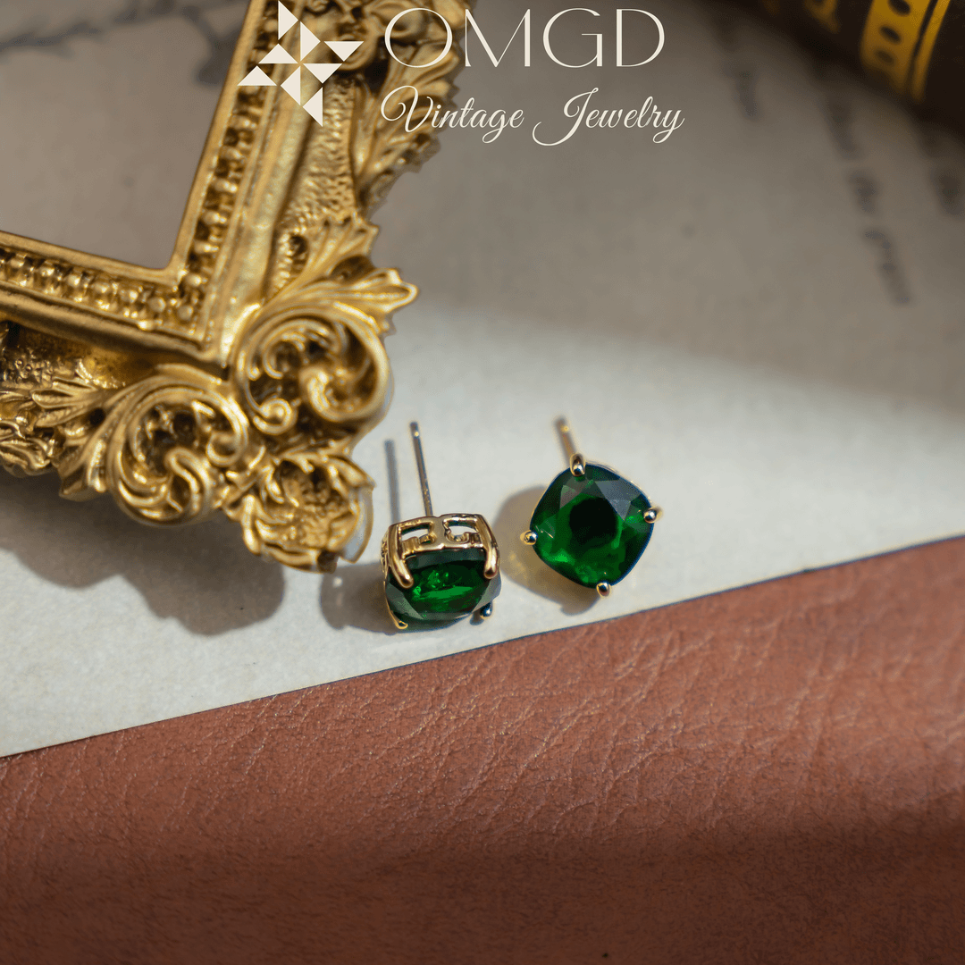 omgd 铜合金耳饰【5820】LM浪漫碧波耳钉