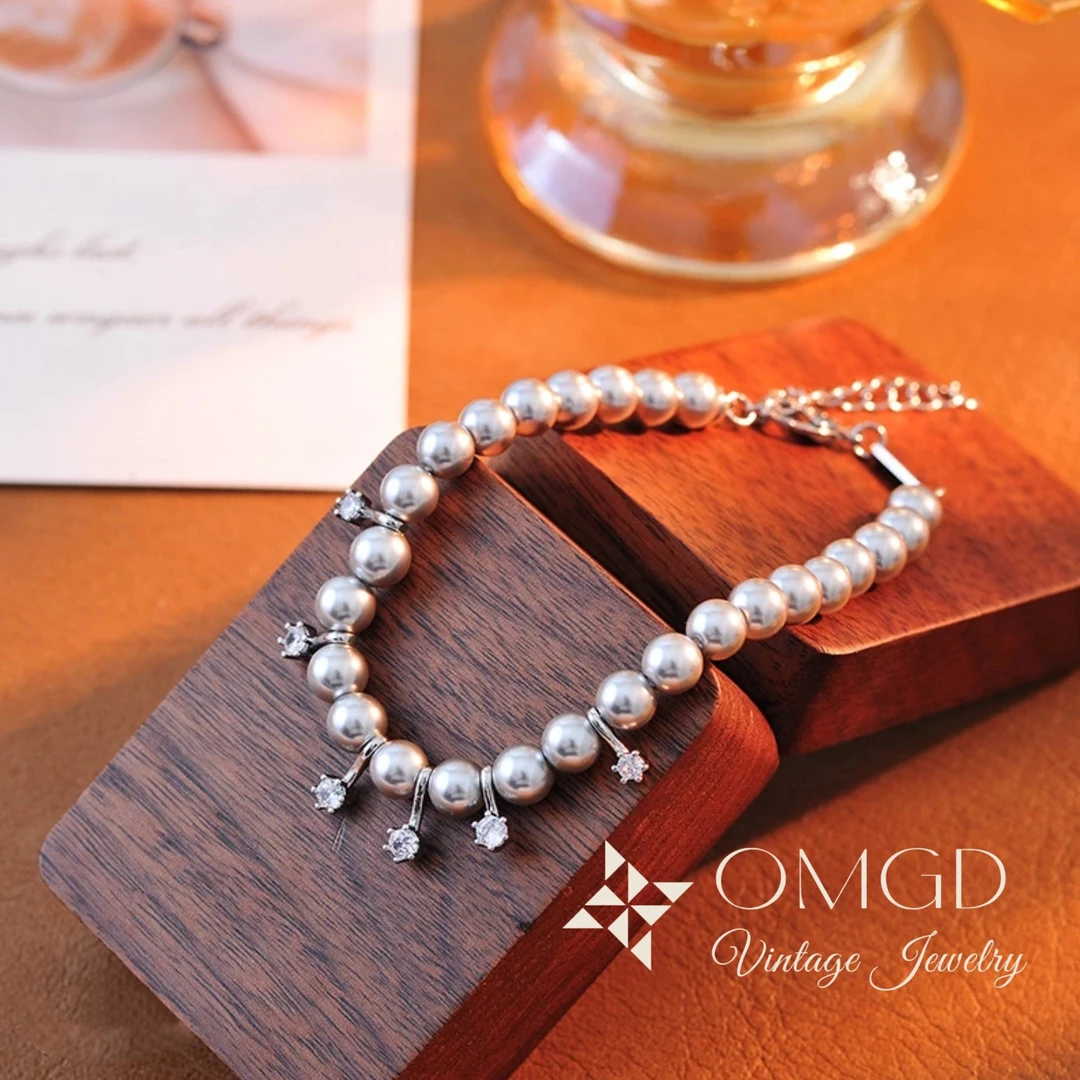 铜合金合成锆石手链 【D1159-2】手链 轻奢时尚设计款-HF