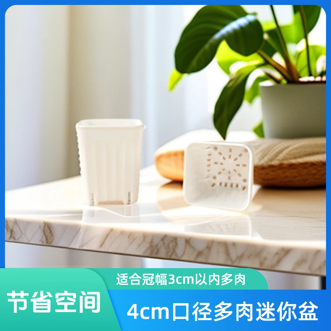 多肉迷你小花盆 内口径3.7cm外口径4.1cm超级小拇指盆适合冠幅3cm