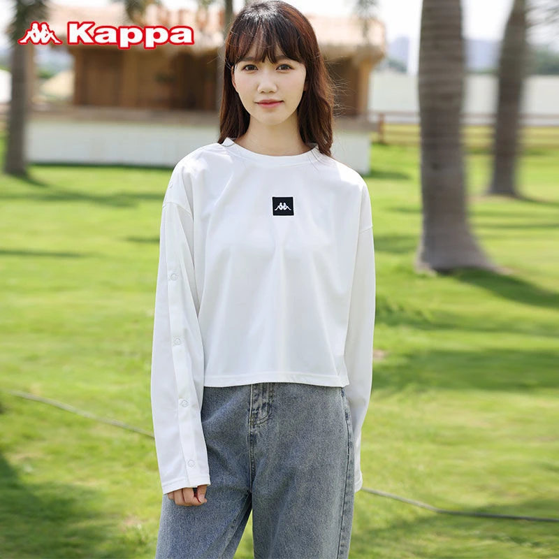 KAPPA/背靠背卡帕女长袖运动时尚百搭卫衣套头衫休闲春季|K09WT74