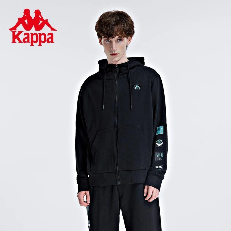 卡帕开身帽衫男运动卫衣休闲长袖外套-K0B52MK85已