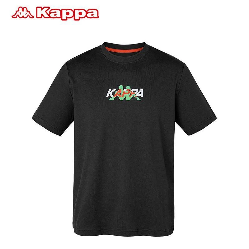 Kappa卡帕短袖男运动T恤休闲圆领印花半袖-K0B32TD82