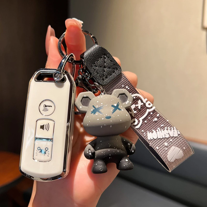 适用本田佛沙350摩托车钥匙套裂行125新大洲ns125la/PCX150包扣壳