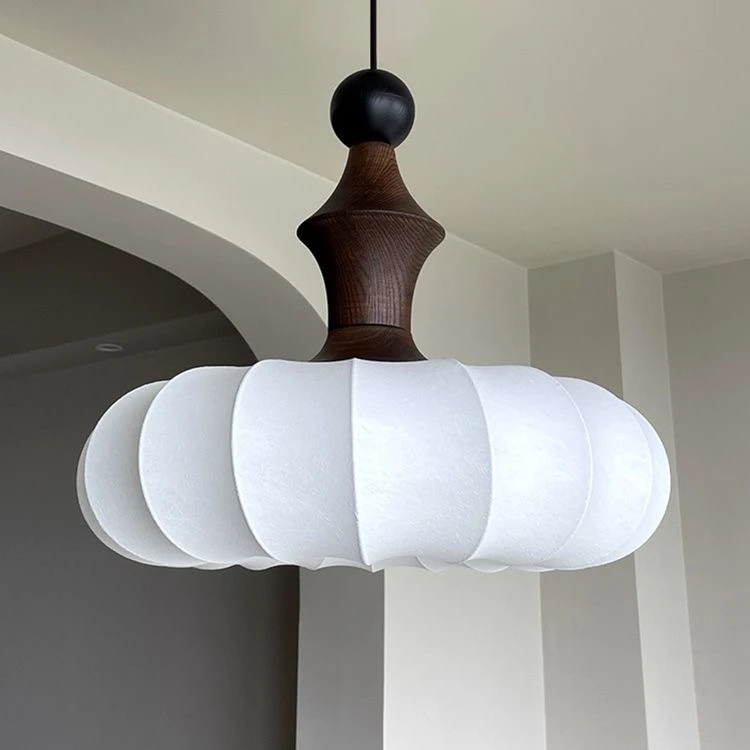 法式复古卧室吊灯中古南洋风南瓜床头灯新中式禅意餐厅轻奢吸顶灯