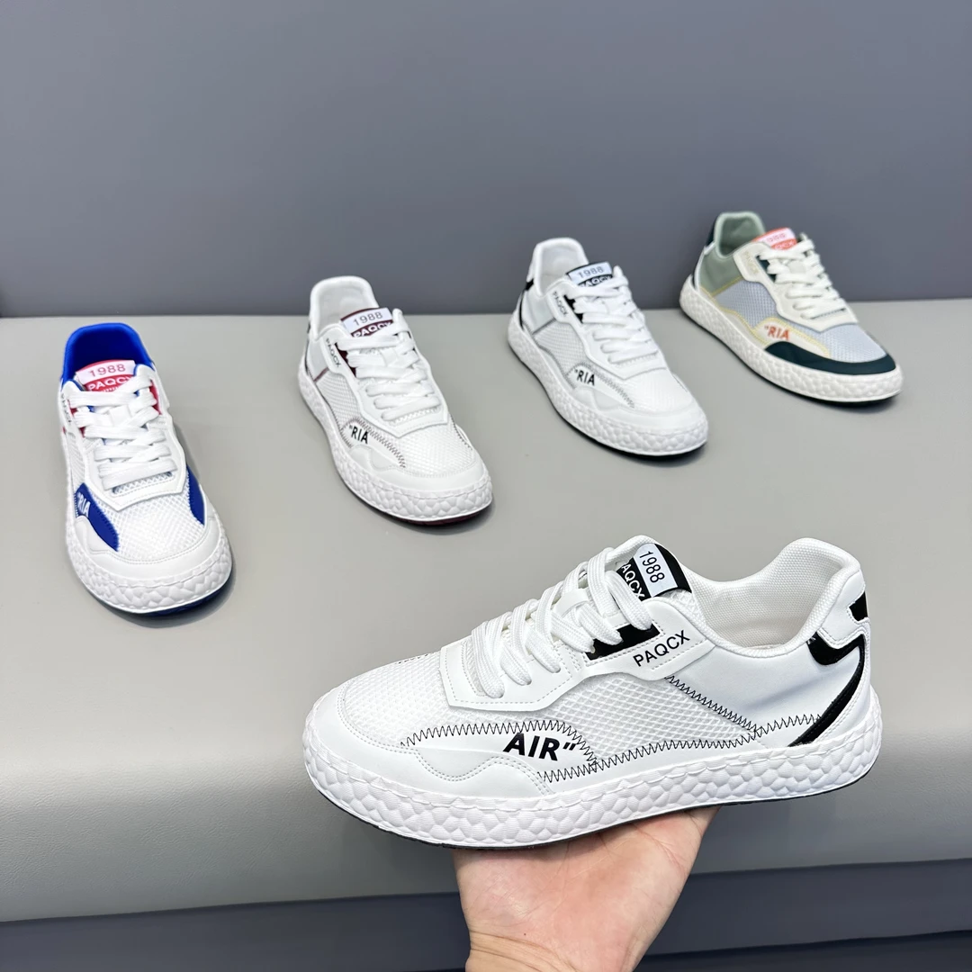 男鞋2024舒适单网时尚百搭透气小白鞋软底休闲运动鞋潮鞋鞋子男款