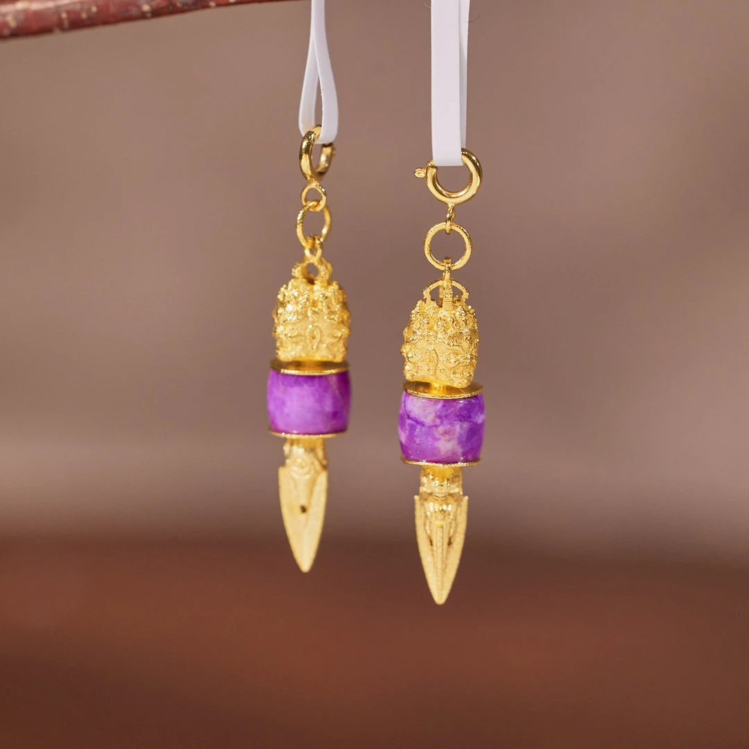 【歪歪】金刚杵*舒俱来吊坠18K金镶嵌（多样性发一）XB-N4992