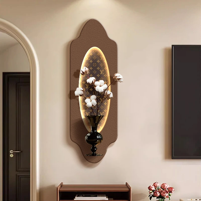 《墨韵棉香》-中古风客厅复古沙发背景墙壁画高级感餐厅氛围装饰画