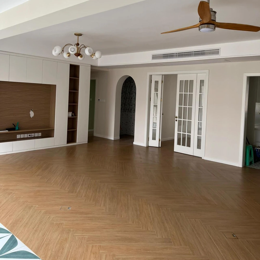 印象蓝山瓷砖 兰亭序 全瓷直边双零吸水36个版面仿实木地板木纹砖