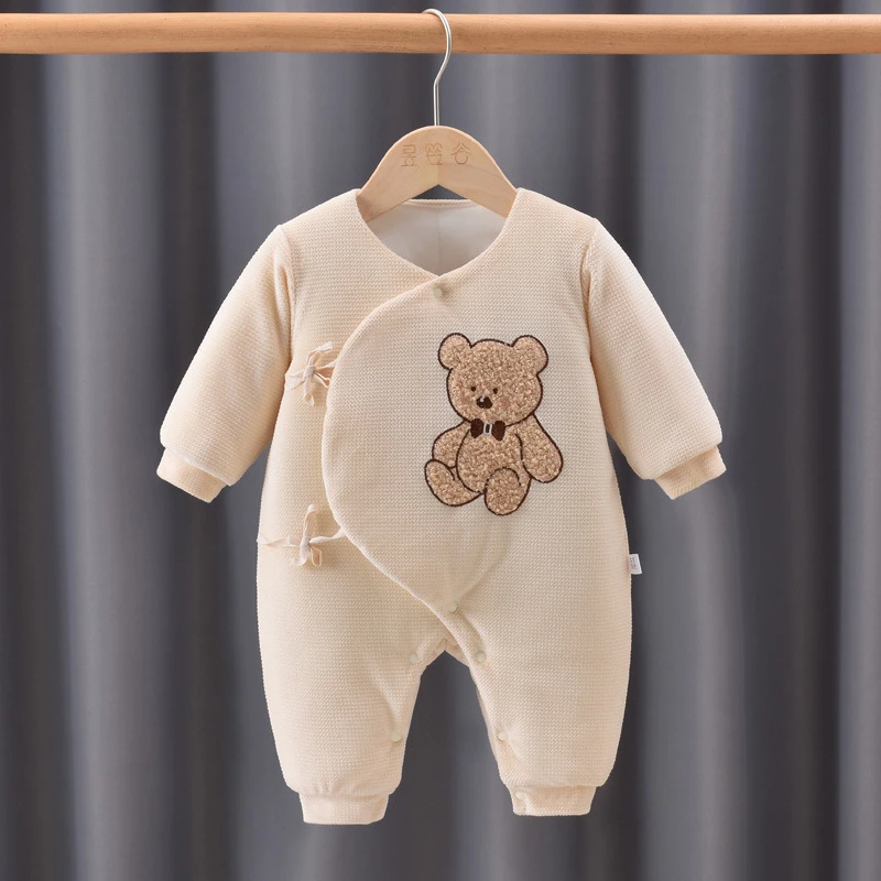 【新生儿衣服】婴儿加厚棉衣夹棉蝴蝶衣秋冬衣服宝宝哈衣棉衣59