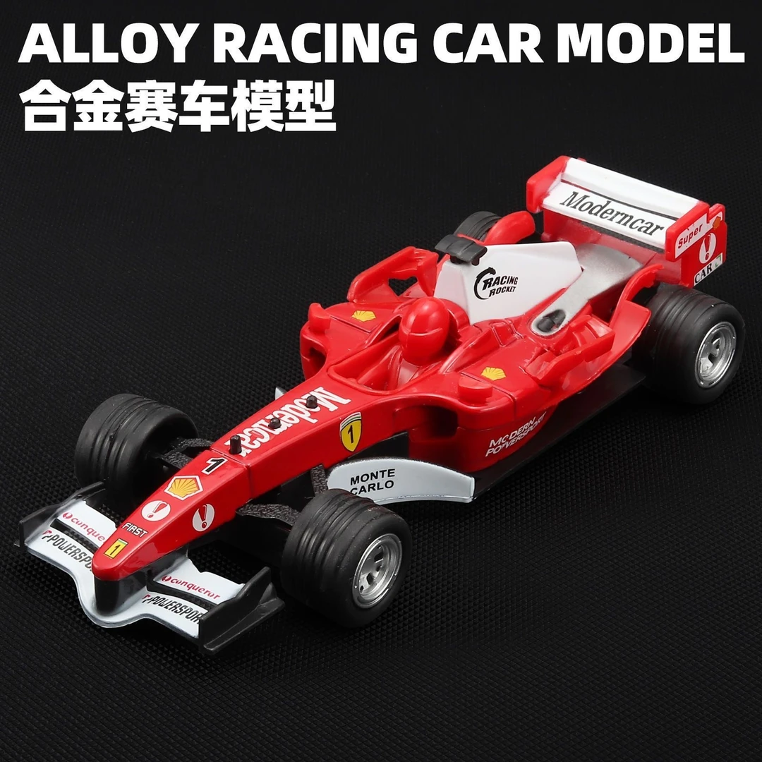 福利1/32F1方程式赛车合金车模声光仿真拉力赛车小汽车模型玩具