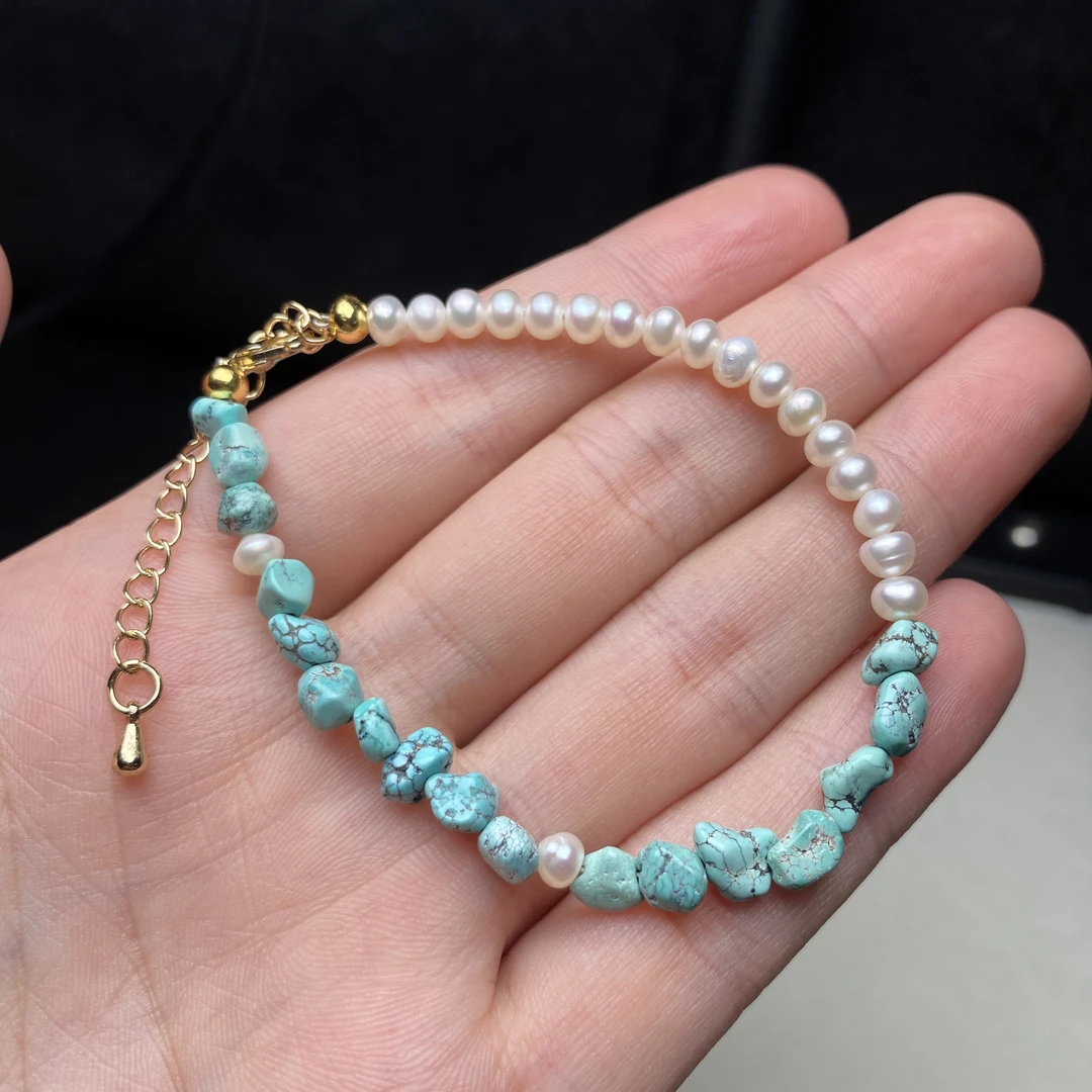 【熊总夫妇】绿松石DIY精美女款手链（多样性发货）1221-204