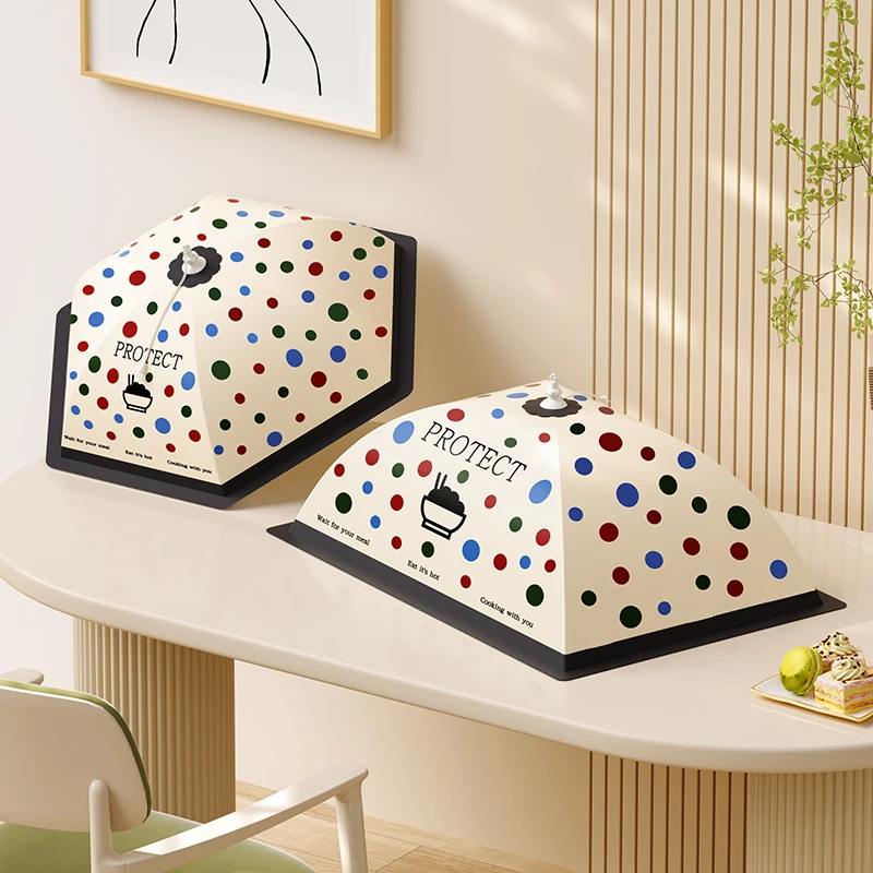 【升级带花边】新款冬季保温菜罩可折叠防尘盖菜罩加厚餐桌罩食物罩