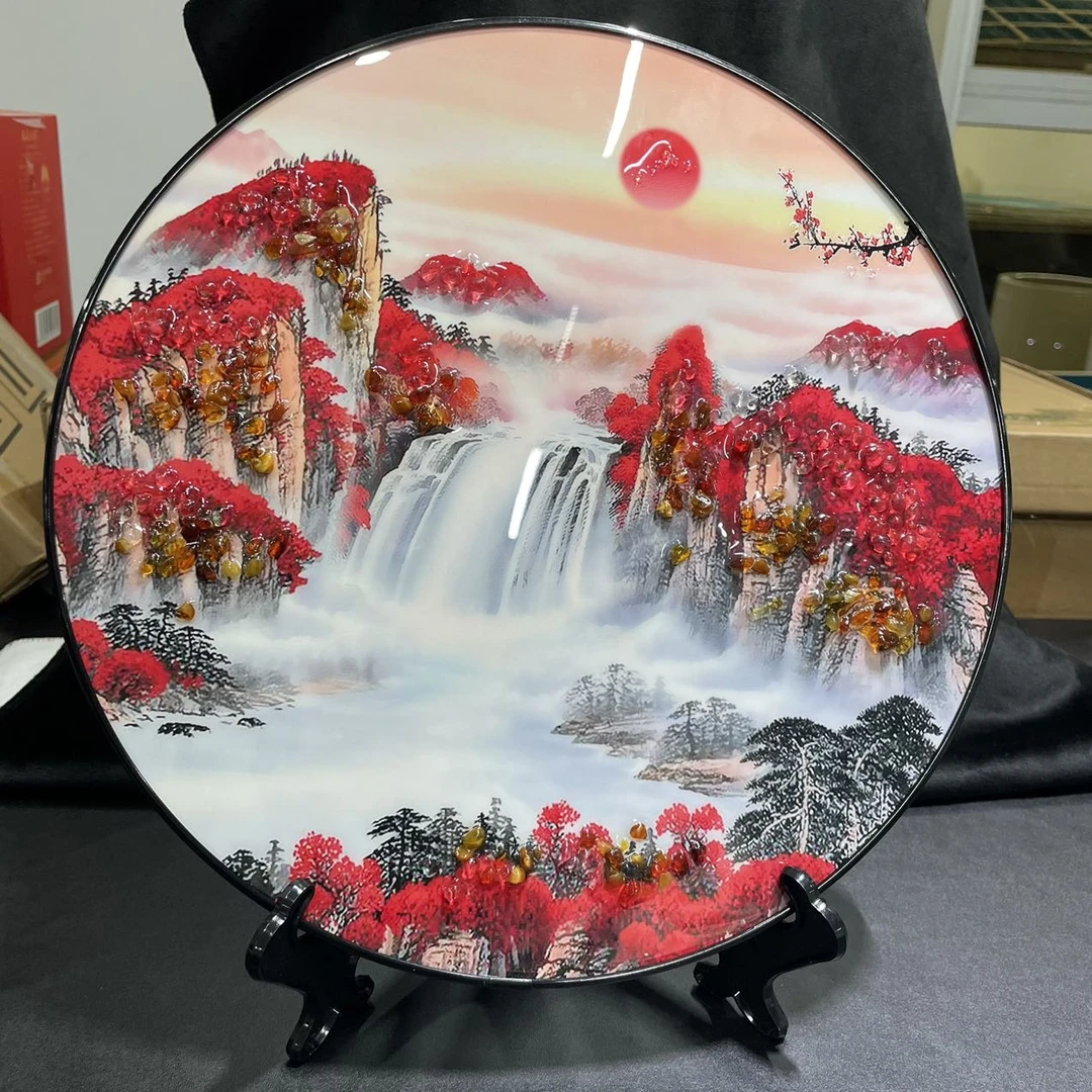 【曹掌柜精选】10 G5290-琥珀摆件-30cm