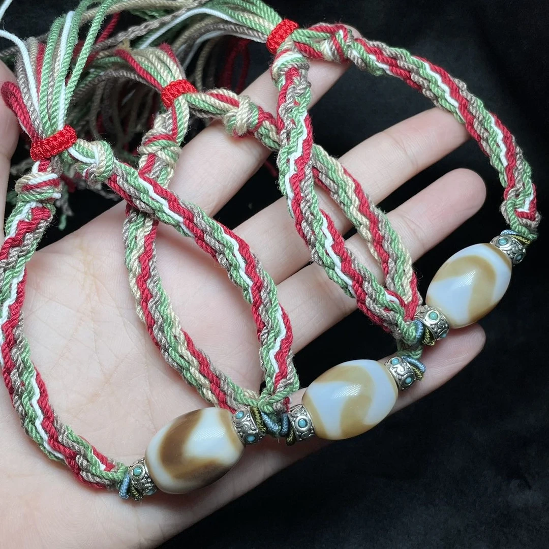 【曹掌柜精选】25 G5463-玛瑙DIY手绳-多样性发其一-13*15mm