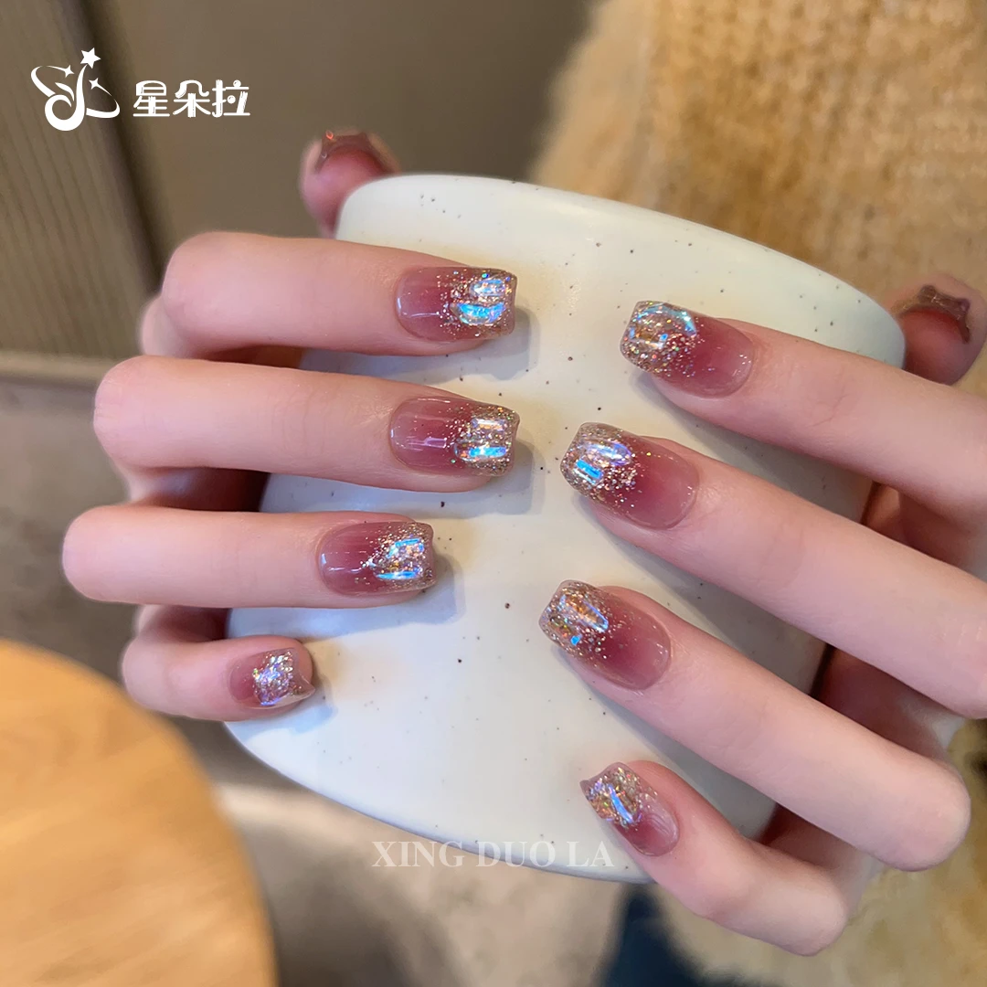 【月落星河】星朵拉纯手工定制美甲 可拆卸穿戴甲