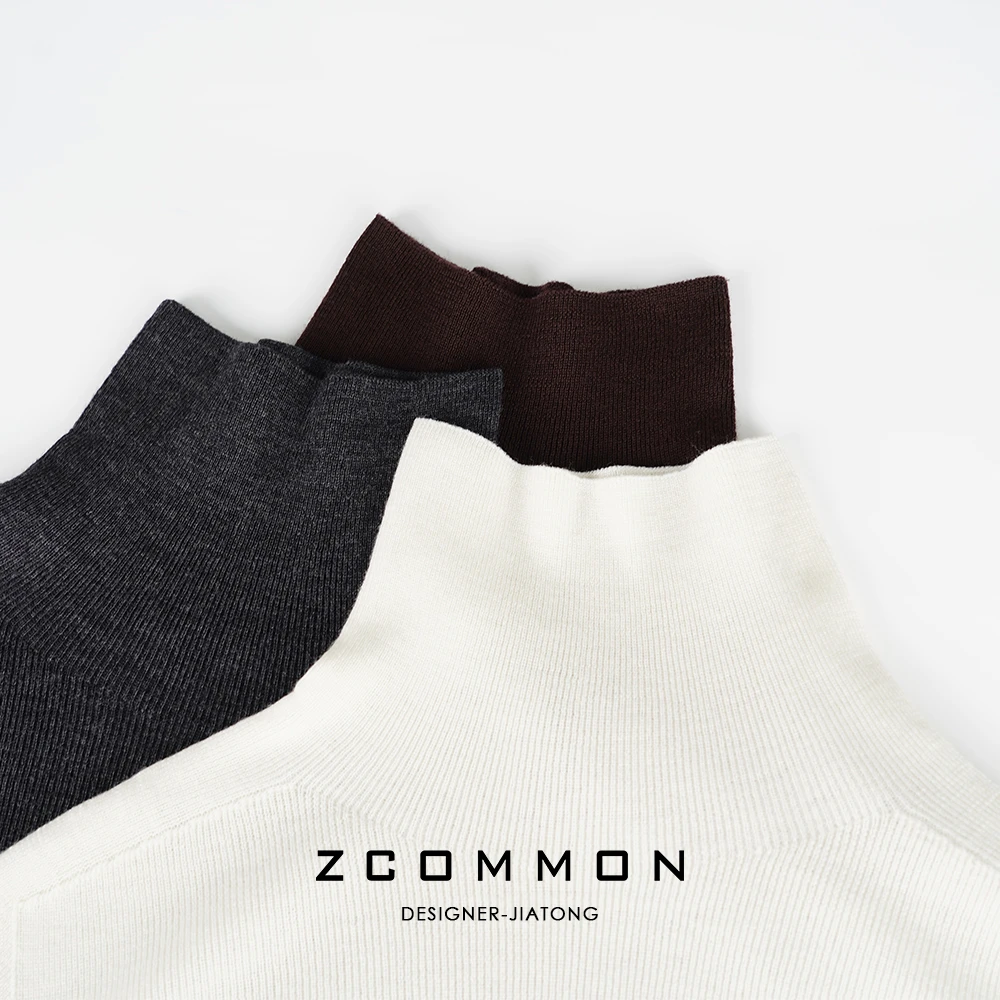 Z common【高领无缝一体扬子纱】全羊毛经典长袖针织打底 2405146