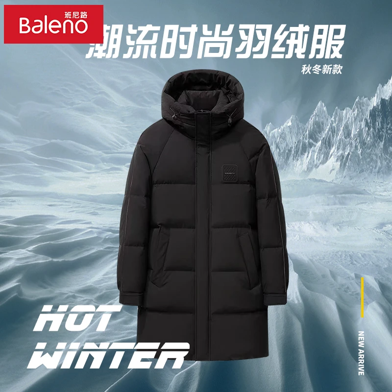 班尼路Baleno时尚保暖中长款羽绒服KDN238002