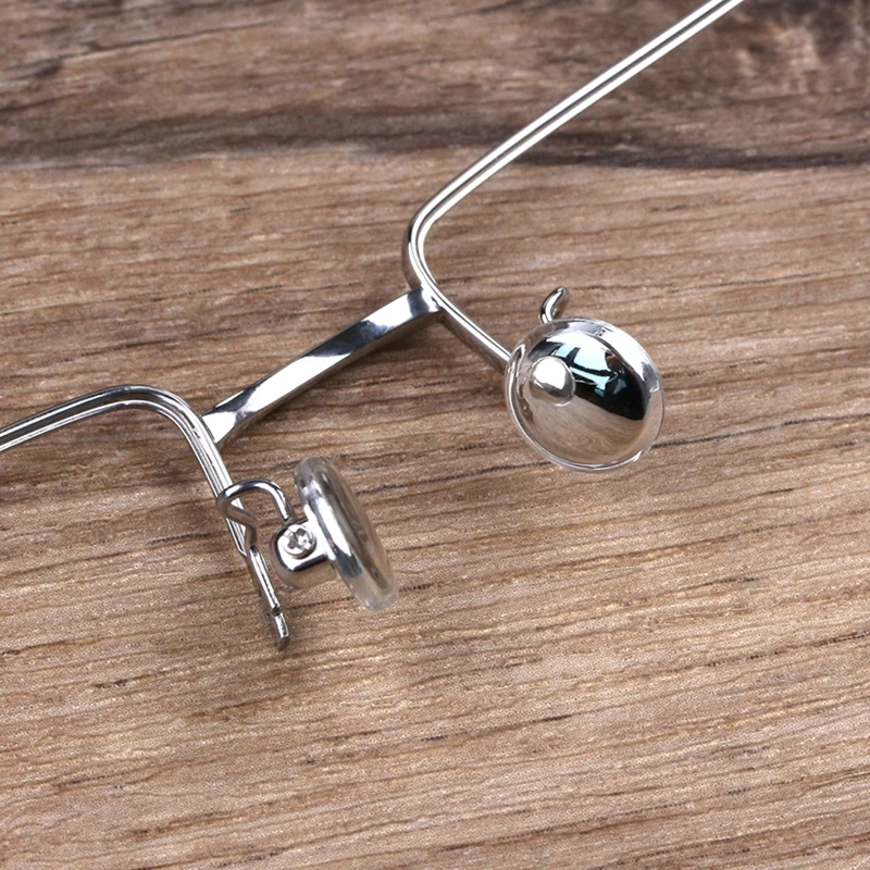 眼镜架圆形金色硅胶鼻托防滑眼睛配件银色螺丝刀特小增高鼻梁托垫