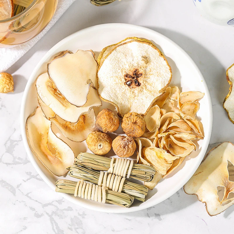 清心汤无花果海底椰灯心草麦冬雪梨干汤包儿童入睡眠组合代用茶包