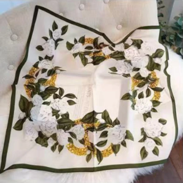 200E山茶花语 丽景缎面料