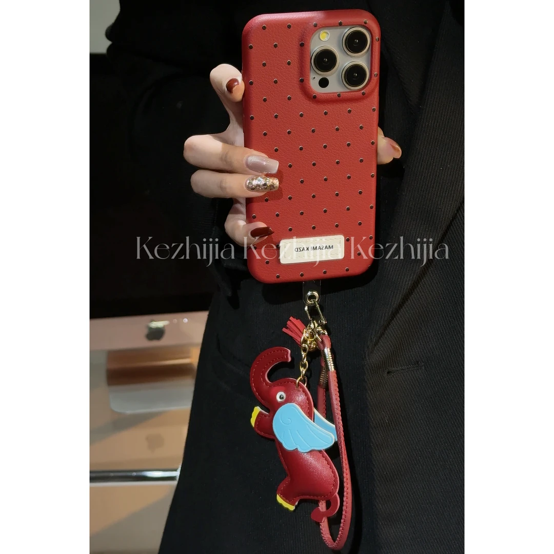 【壳之】澳际简约波点适用苹果16/15/14手机壳华为MATE60/PURA70