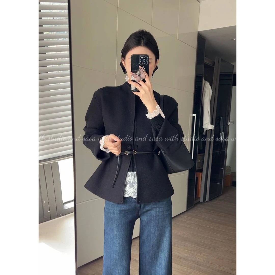 别致时尚针织毛衣显瘦收腰百搭毛衣上衣 F025