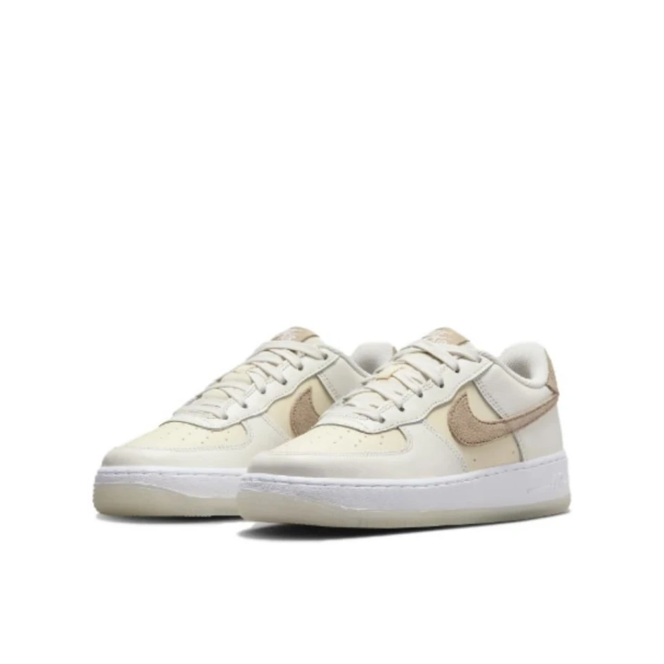 Nike Air Force 1 空军一号 防滑耐磨 板鞋 大童/米色HF5349-100