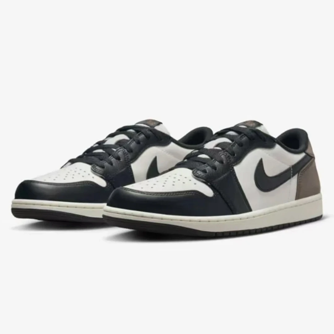耐克Air Jordan 1 Low休闲百搭 减震耐磨 篮球鞋黑白棕CZ0790-102