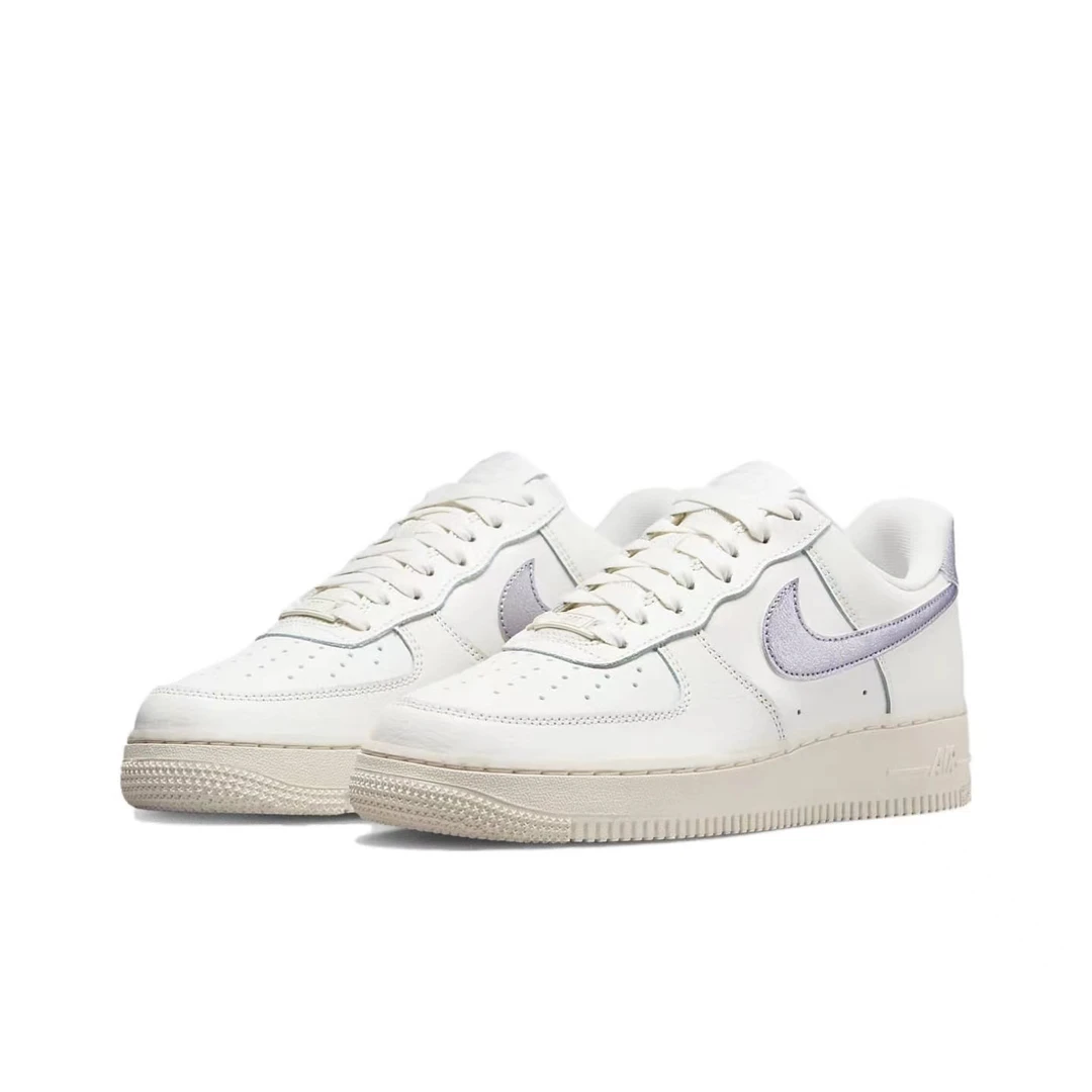 耐克Nike Air Force 1 Low AF1白紫 休闲低帮板鞋 DV7470-100
