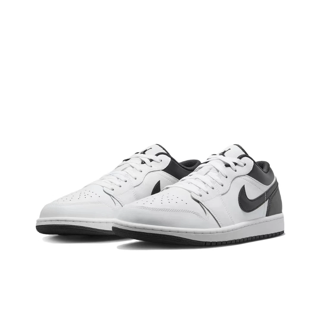 Air Jordan 1 Low AJ1 黑白 男子 复古休闲低帮篮球鞋 553558-132