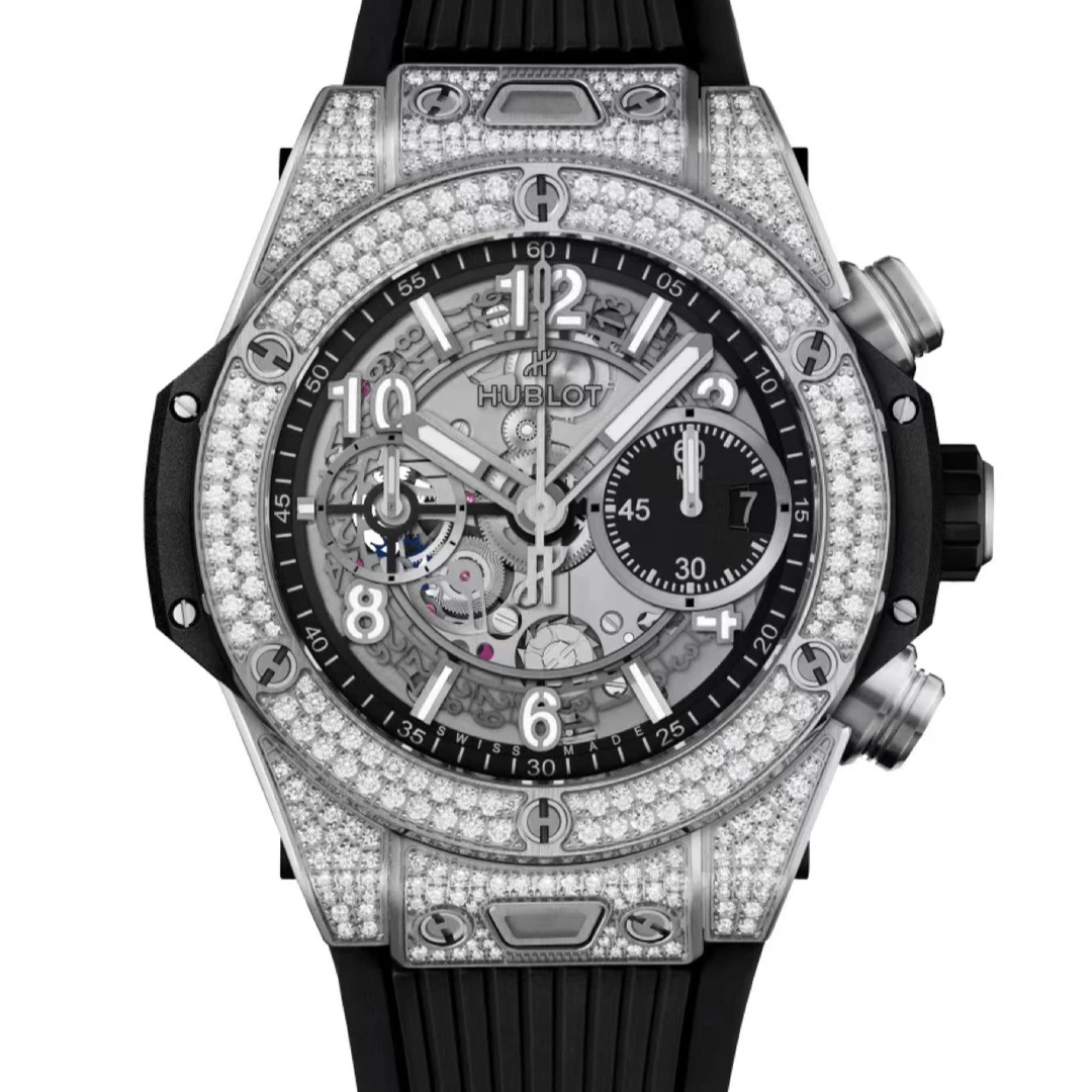 99新 Hublot/宇舶表 潮人/宇舶421/42mm/原钻/22年全套电子卡