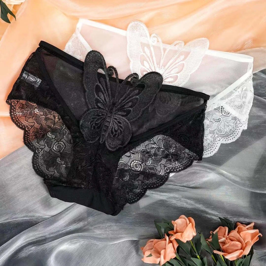 蝴蝶【100-200斤】 女士舒适透气性感大码短裤两条装1555