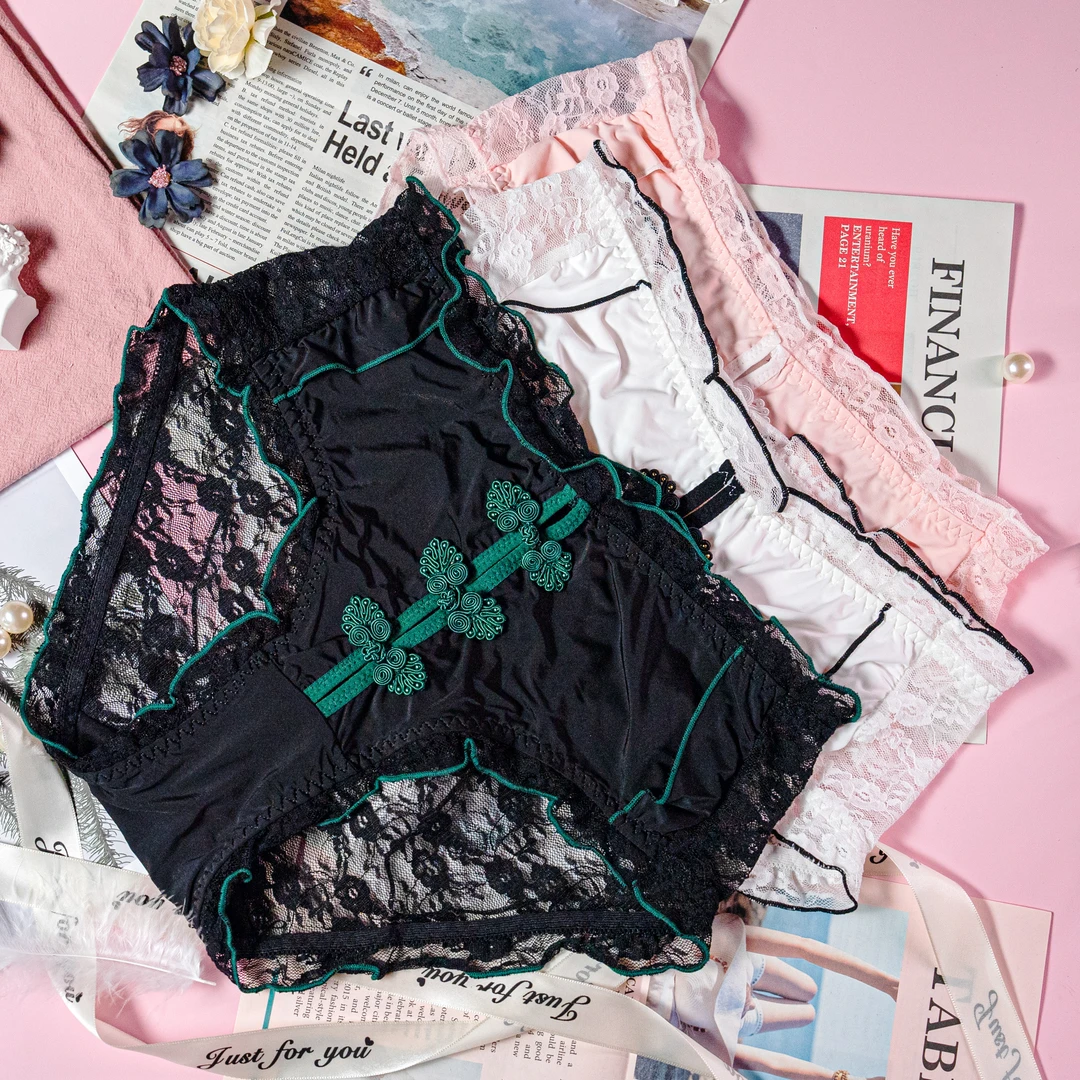 开门见山【120-220】女士性感大码内裤少女时尚透气短裤 3条装 A15