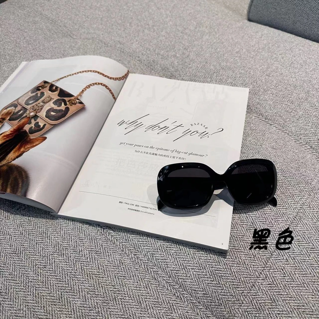 新款欧美方框素颜太阳镜防紫外线凯旋门墨镜时尚百搭高级感女潮流