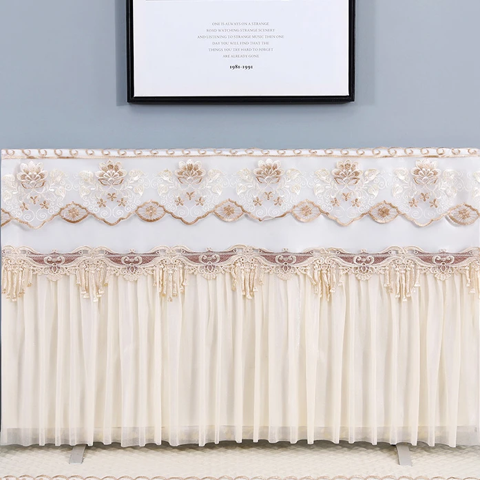 电视机防尘罩套盖布液晶柜盖巾42寸65寸55寸挂式蕾丝简约新款直播