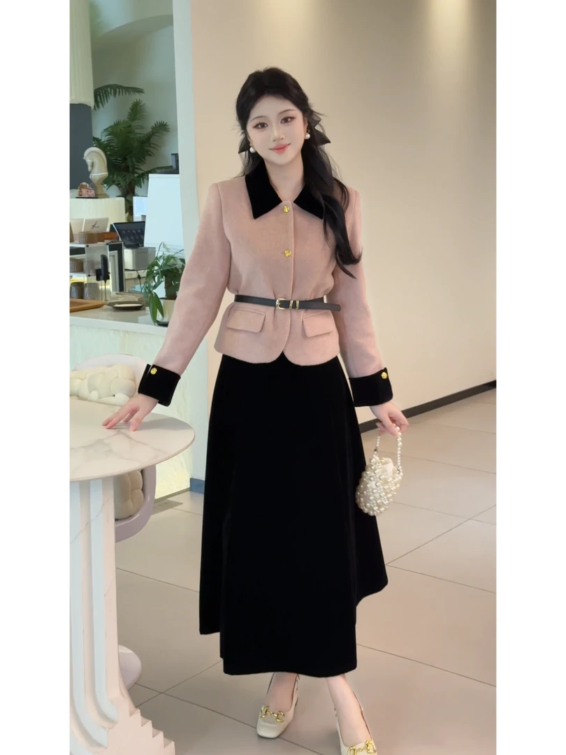 【桃花畔】法式气质风减龄小香风外套W6001