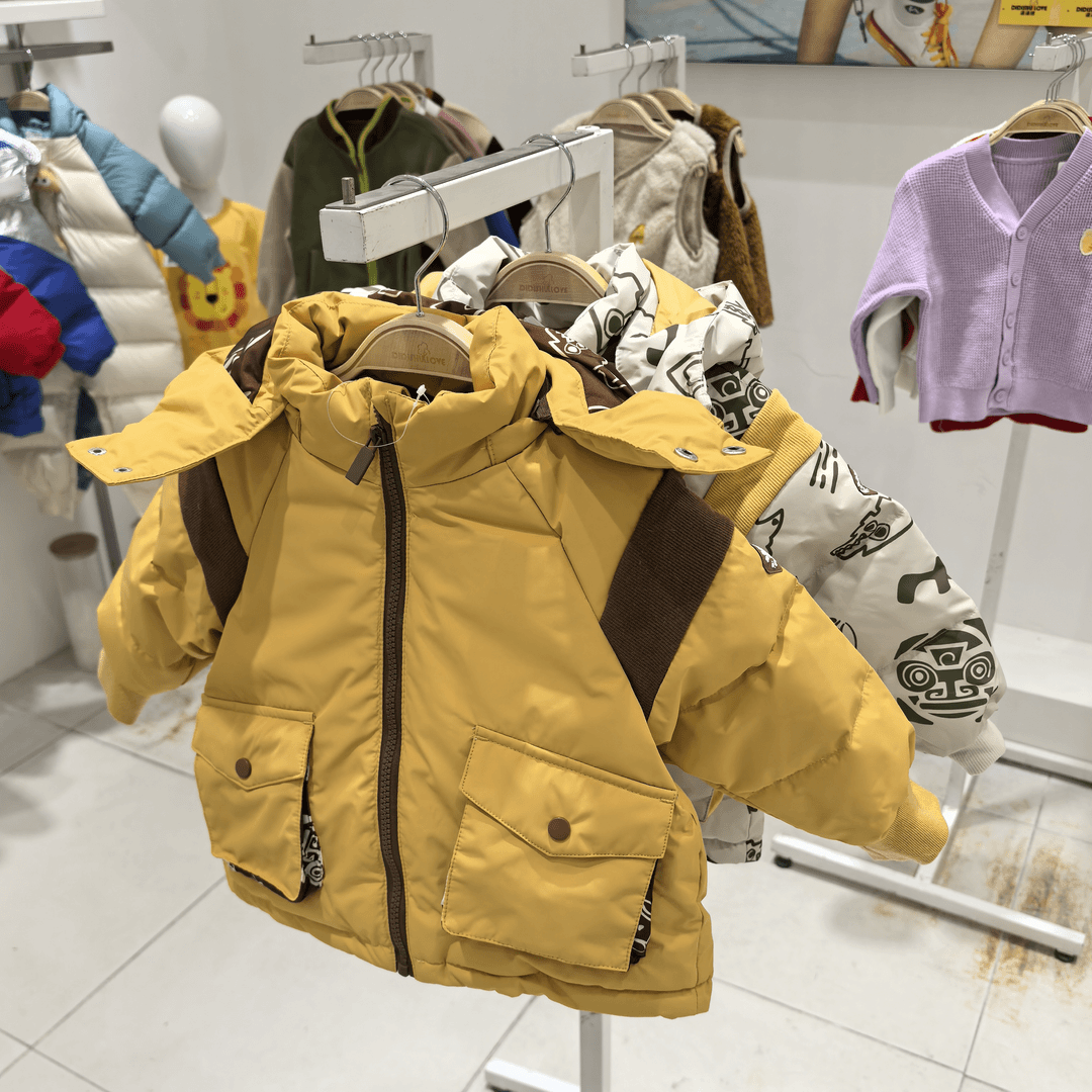 didishulove/滴滴树 【DDS优选】秀场同款螺纹拼接三防羽绒服