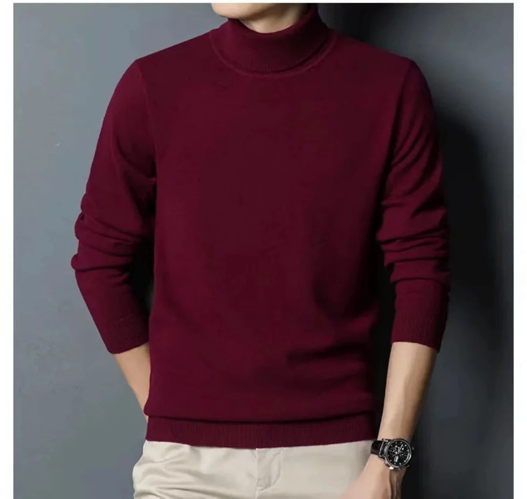 男士冬季高领毛衣针织打底衫
