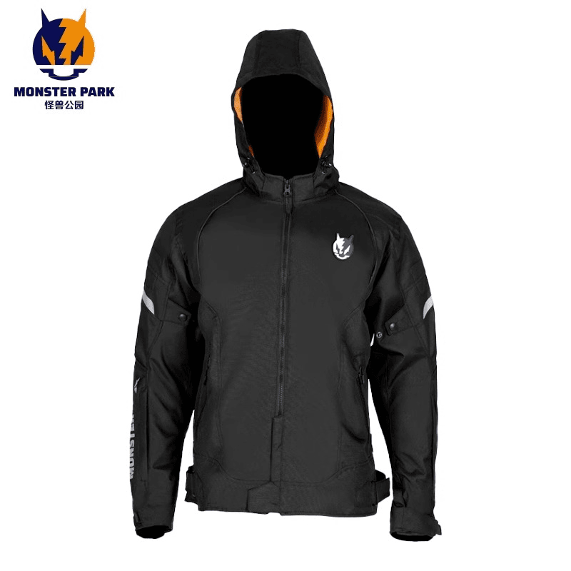 外星蜗牛旗下怪兽公园摩托车骑行服男女机车服防风外套保暖秋冬季