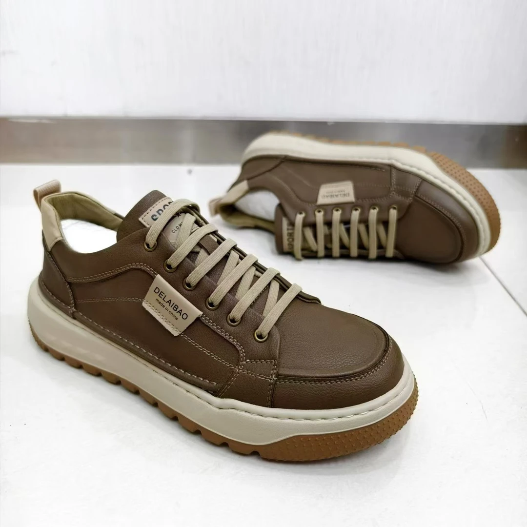 【77381】男士舒适时尚百搭黑色潮鞋板鞋