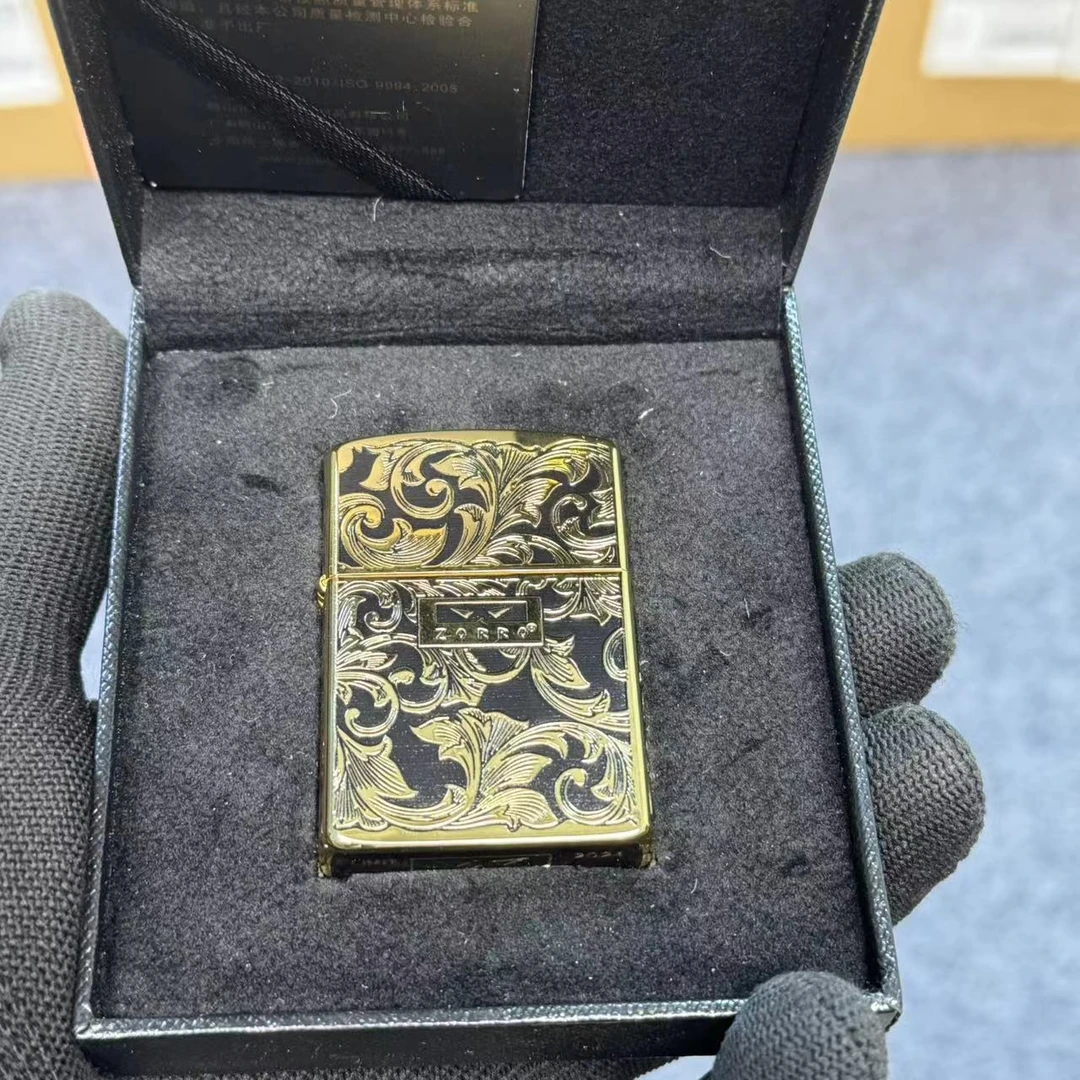 【佐罗Z2-1086黑金唐草】煤油打火机