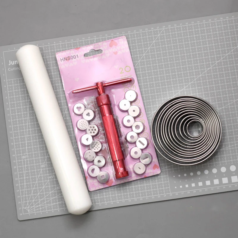 切割板  擀面杖 挤泥器翻糖基础烘焙工具