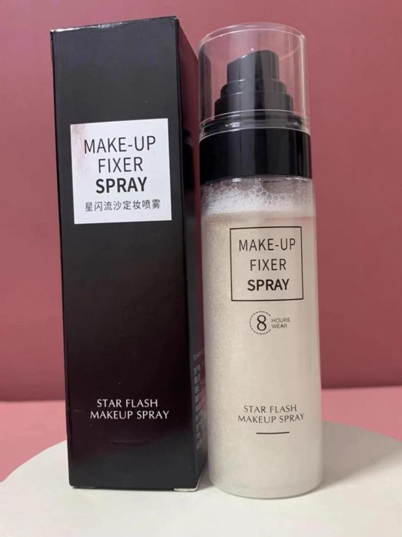定妆喷雾星闪流沙防水防汗持久不脱妆保湿补水喷雾防汗不脱妆