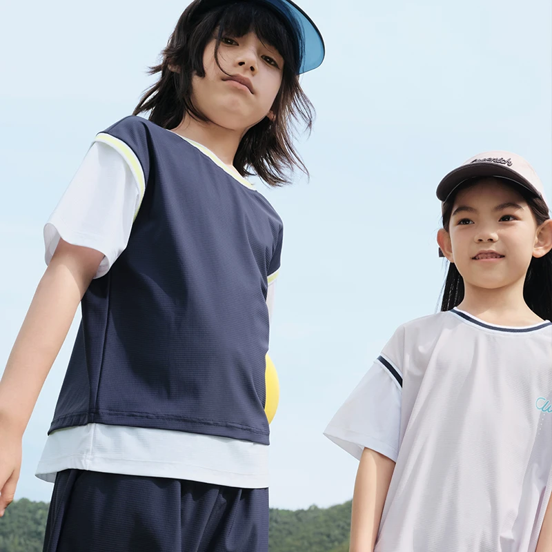 咕噜日记儿童美式运动防晒凉感套装PXTZ2407