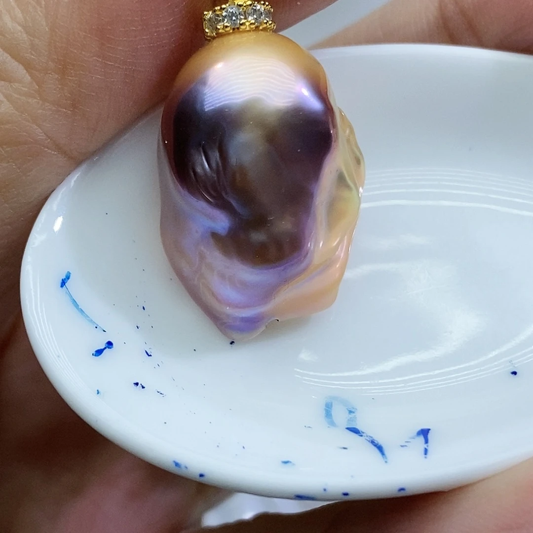 淡水珍珠耳钉未镶嵌